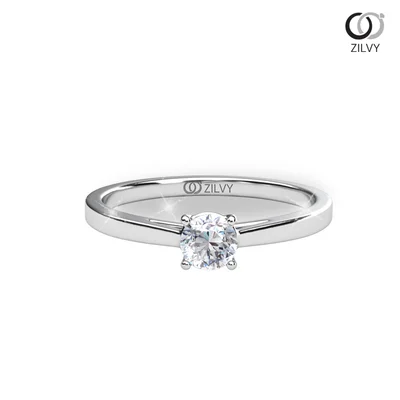 แหวนเพชรผู้หญิง รุ่น GR1165 - มุมบน