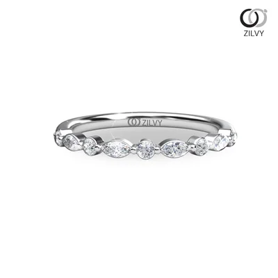 แหวนเพชรผู้หญิง รุ่น GR1168 - มุมบน