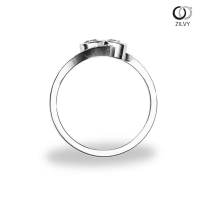 แหวนเพชรผู้หญิง รุ่น GR1179 - มุมหน้า