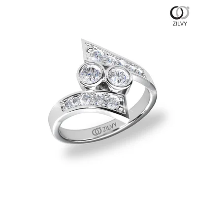 แหวนเพชรผู้หญิง รุ่น GR1179 - มุมเปอร์สเปกทีฟ