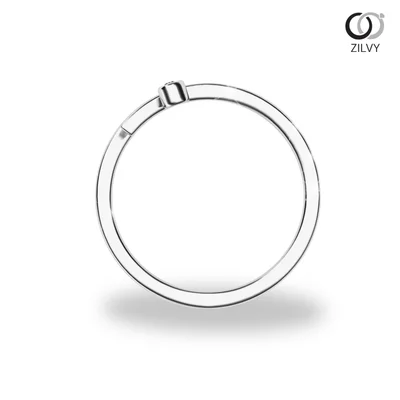 แหวนเพชรผู้หญิง รุ่น GR1193 - มุมหน้า