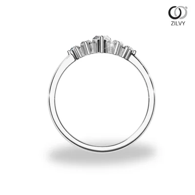 แหวนเพชรผู้หญิง รุ่น GR1204 - มุมหน้า