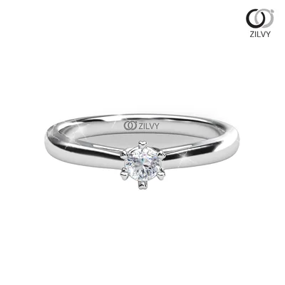 แหวนเพชรผู้หญิง รุ่น GR1210 - มุมบน