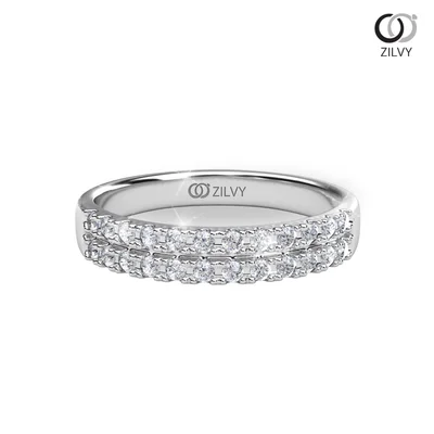 แหวนเพชรผู้หญิง รุ่น GR1213 - มุมบน