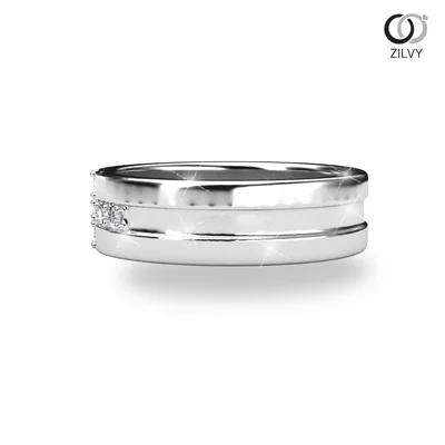 แหวนเพชรผู้หญิง รุ่น GR1214 - มุมข้าง