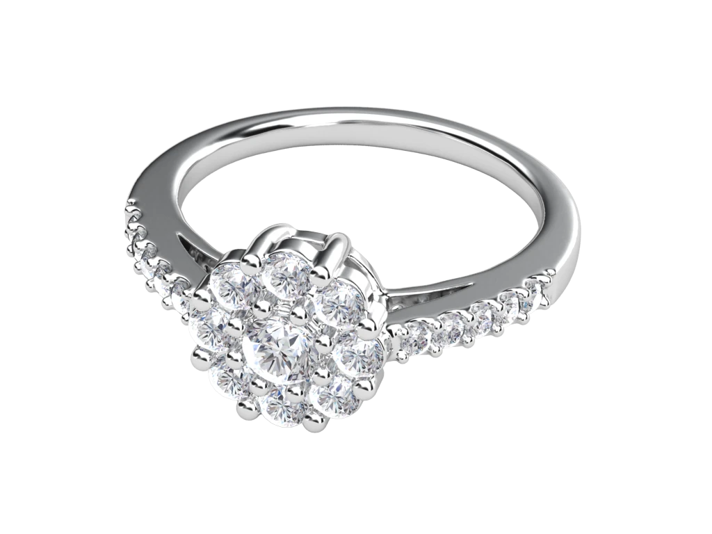 แหวนเพชร Juliette Cluster