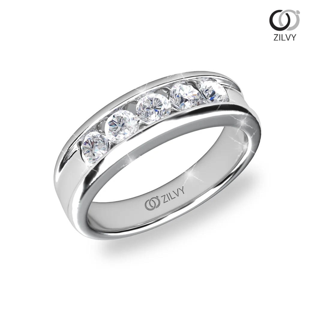 แหวนเพชร Lilac Channel