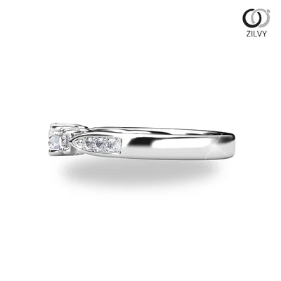 แหวนเพชรผู้หญิง รุ่น GR1217 - มุมข้าง