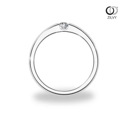 แหวนเพชรผู้หญิง รุ่น GR1219 - มุมหน้า