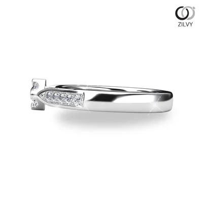 แหวนเพชรผู้หญิง รุ่น GR1228 - มุมข้าง