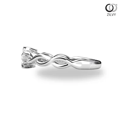 แหวนเพชรผู้หญิง รุ่น GR1231 - มุมข้าง