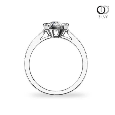 แหวนเพชรผู้หญิง รุ่น GR1245 - มุมหน้า