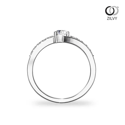 แหวนเพชรผู้หญิง รุ่น GR1248 - มุมหน้า