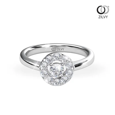 แหวนเพชรผู้หญิง รุ่น GR1250 - มุมบน