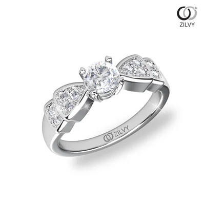 แหวนเพชรผู้หญิง รุ่น GR1254 - มุมเปอร์สเปกทีฟ