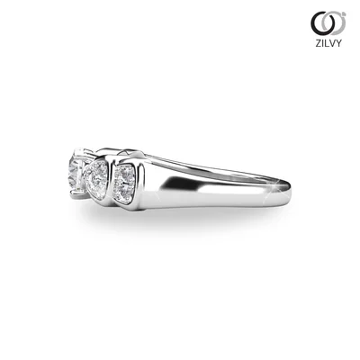 แหวนเพชรผู้หญิง รุ่น GR1254 - มุมข้าง