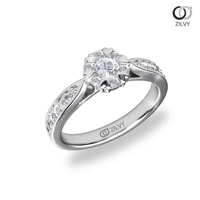 แหวนเพชรผู้หญิง รุ่น GR1256 - มุมเปอร์สเปกทีฟ