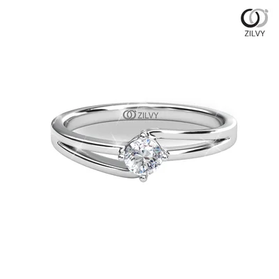 แหวนเพชรผู้หญิง รุ่น GR1258 - มุมบน