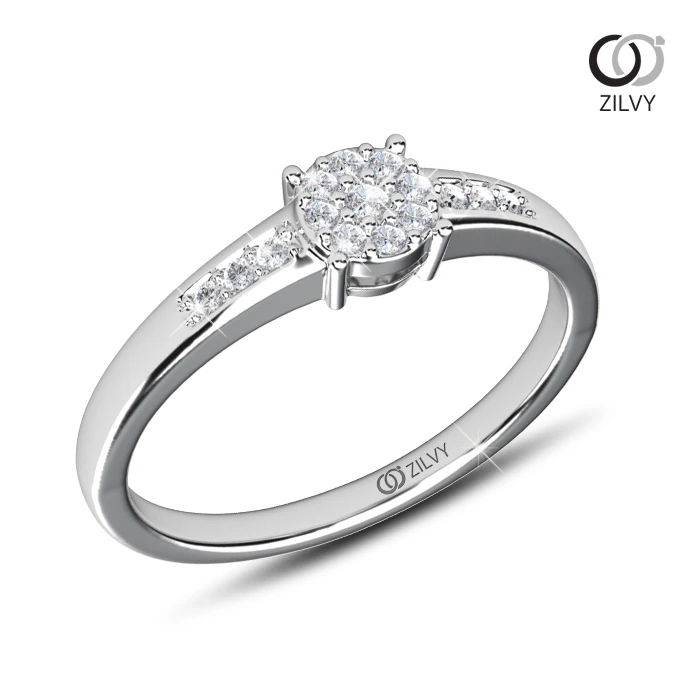 แหวนเพชร Dahlia Cluster