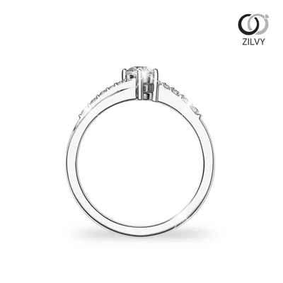 แหวนเพชรผู้หญิง รุ่น GR1260 - มุมหน้า