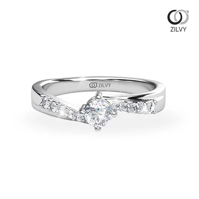 แหวนเพชรผู้หญิง รุ่น GR1260 - มุมบน