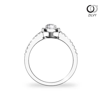 แหวนเพชรผู้หญิง รุ่น GR1262 - มุมหน้า