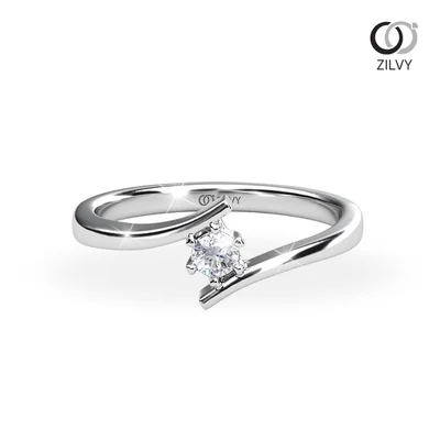 แหวนเพชรผู้หญิง รุ่น GR1267 - มุมบน