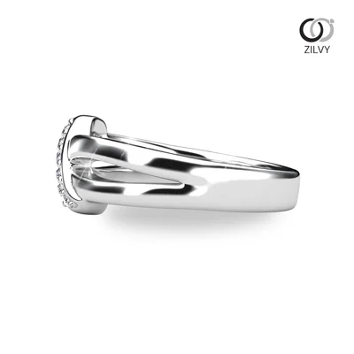 แหวนเพชรผู้หญิง รุ่น GR1289 - มุมข้าง