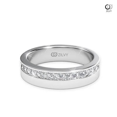 แหวนเพชรผู้หญิง รุ่น GR130 - มุมบน