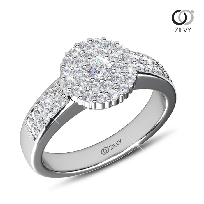 แหวนเพชร Olympe Cluster