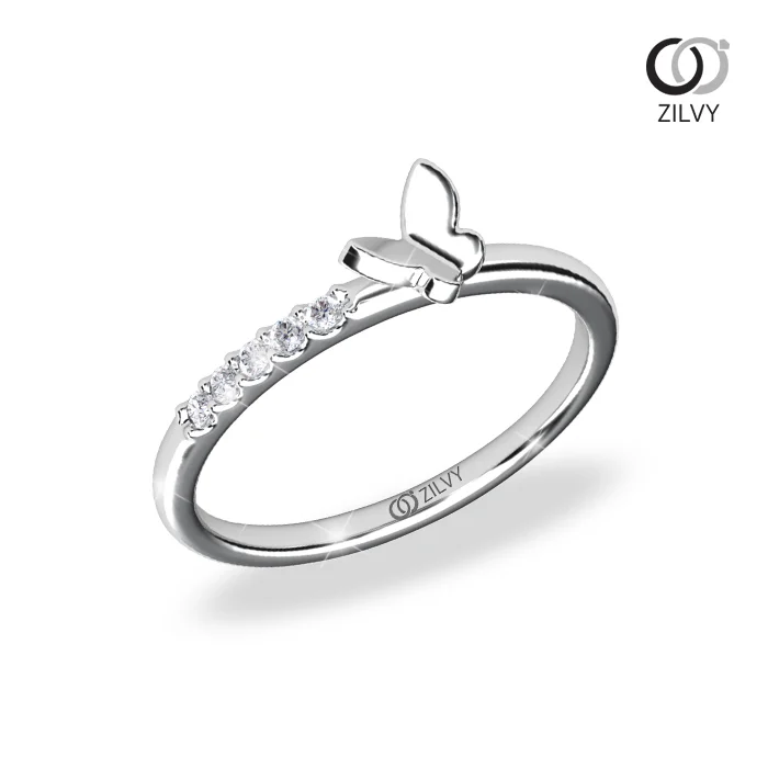 แหวนเพชร Primrose Flanked