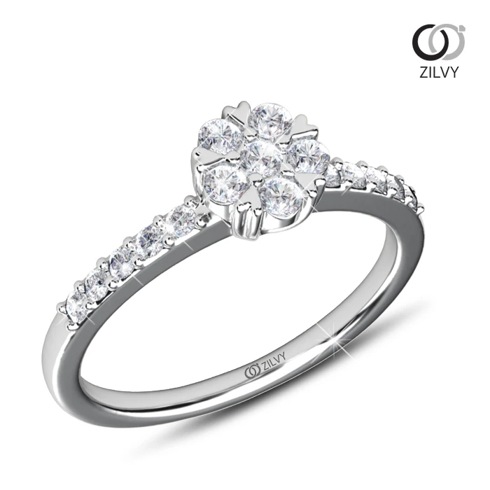 แหวนเพชร Elodie Cluster