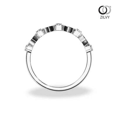 แหวนเพชรผู้หญิง รุ่น GR1334 - มุมหน้า