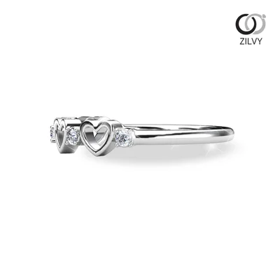 แหวนเพชรผู้หญิง รุ่น GR1334 - มุมข้าง