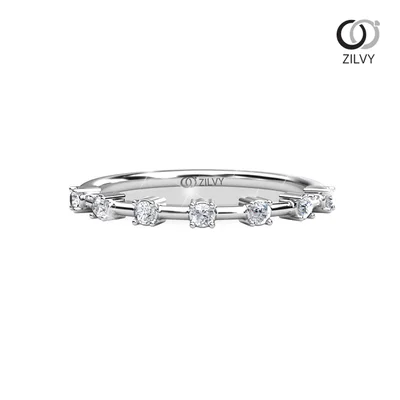 แหวนเพชรผู้หญิง รุ่น GR1335 - มุมบน