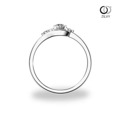 แหวนเพชรผู้หญิง รุ่น GR1348 - มุมบน