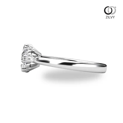 แหวนเพชรผู้หญิง รุ่น GR1350 - มุมข้าง