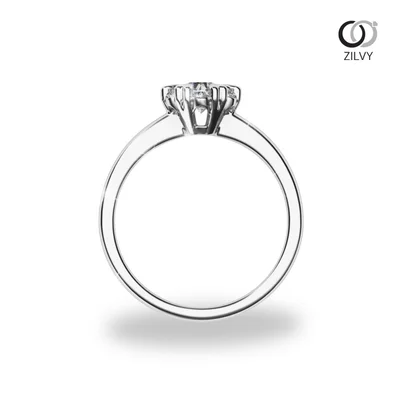 แหวนเพชรผู้หญิง รุ่น GR1350 - มุมบน