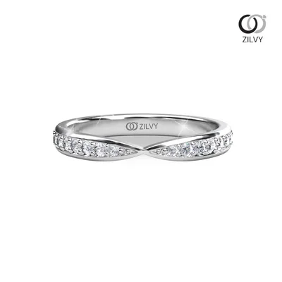 แหวนเพชรผู้หญิง รุ่น GR1351 - มุมหน้า