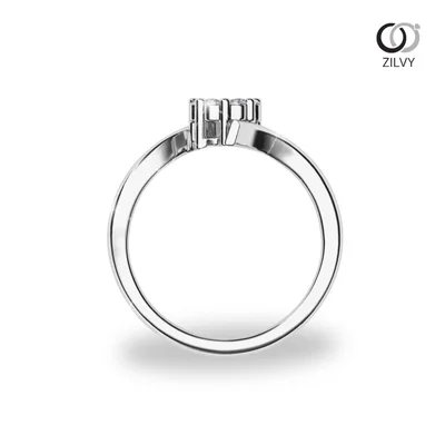 แหวนเพชรผู้หญิง รุ่น GR1355 - มุมบน