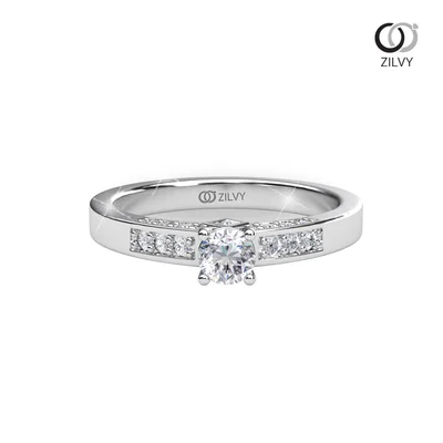 แหวนเพชรผู้หญิง รุ่น GR1364 - มุมหน้า