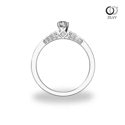 แหวนเพชรผู้หญิง รุ่น GR1364 - มุมบน