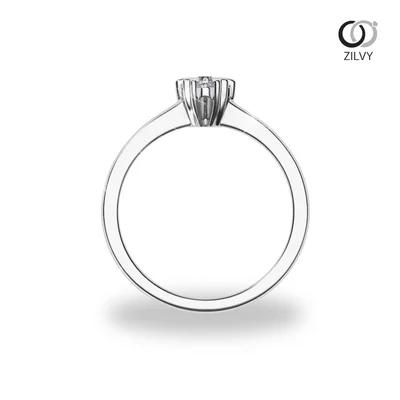 แหวนเพชรผู้หญิง รุ่น GR1375 - มุมบน