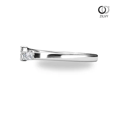 แหวนเพชรผู้หญิง รุ่น GR1376 - มุมข้าง