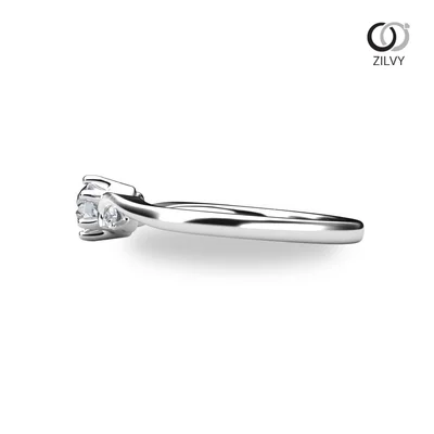 แหวนเพชรผู้หญิง รุ่น GR1377 - มุมข้าง