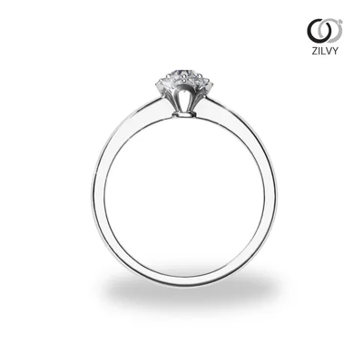 แหวนเพชรผู้หญิง รุ่น GR1378 - มุมหน้า