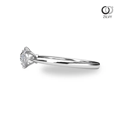 แหวนเพชรผู้หญิง รุ่น GR1378 - มุมข้าง