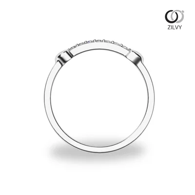 แหวนเพชรผู้หญิง รุ่น GR1407 - มุมหน้า