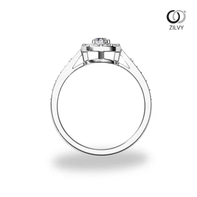 แหวนเพชรผู้หญิง รุ่น GR1410 - มุมหน้า