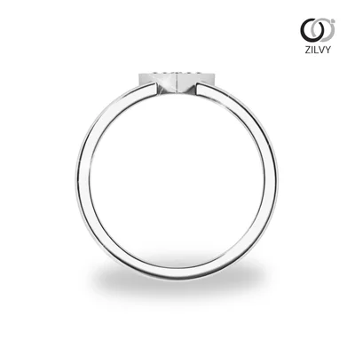 แหวนเพชรผู้หญิง รุ่น GR1411 - มุมหน้า